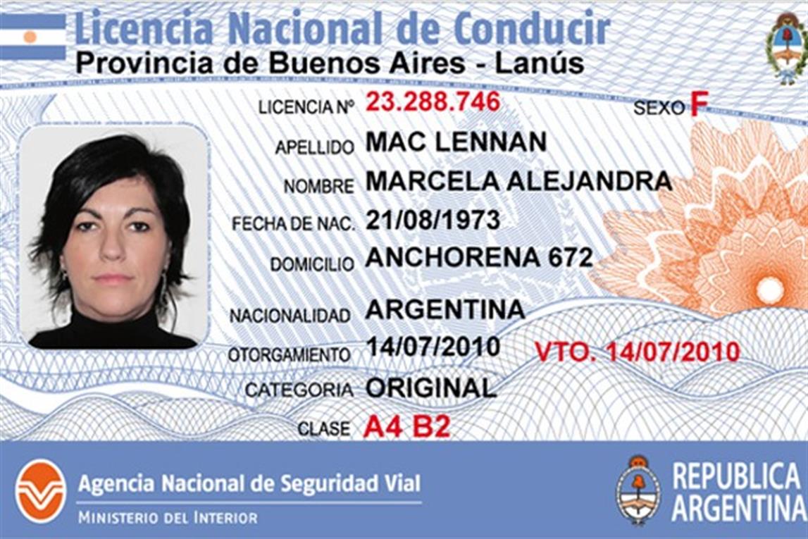 Carnet de conducir en buenos aires